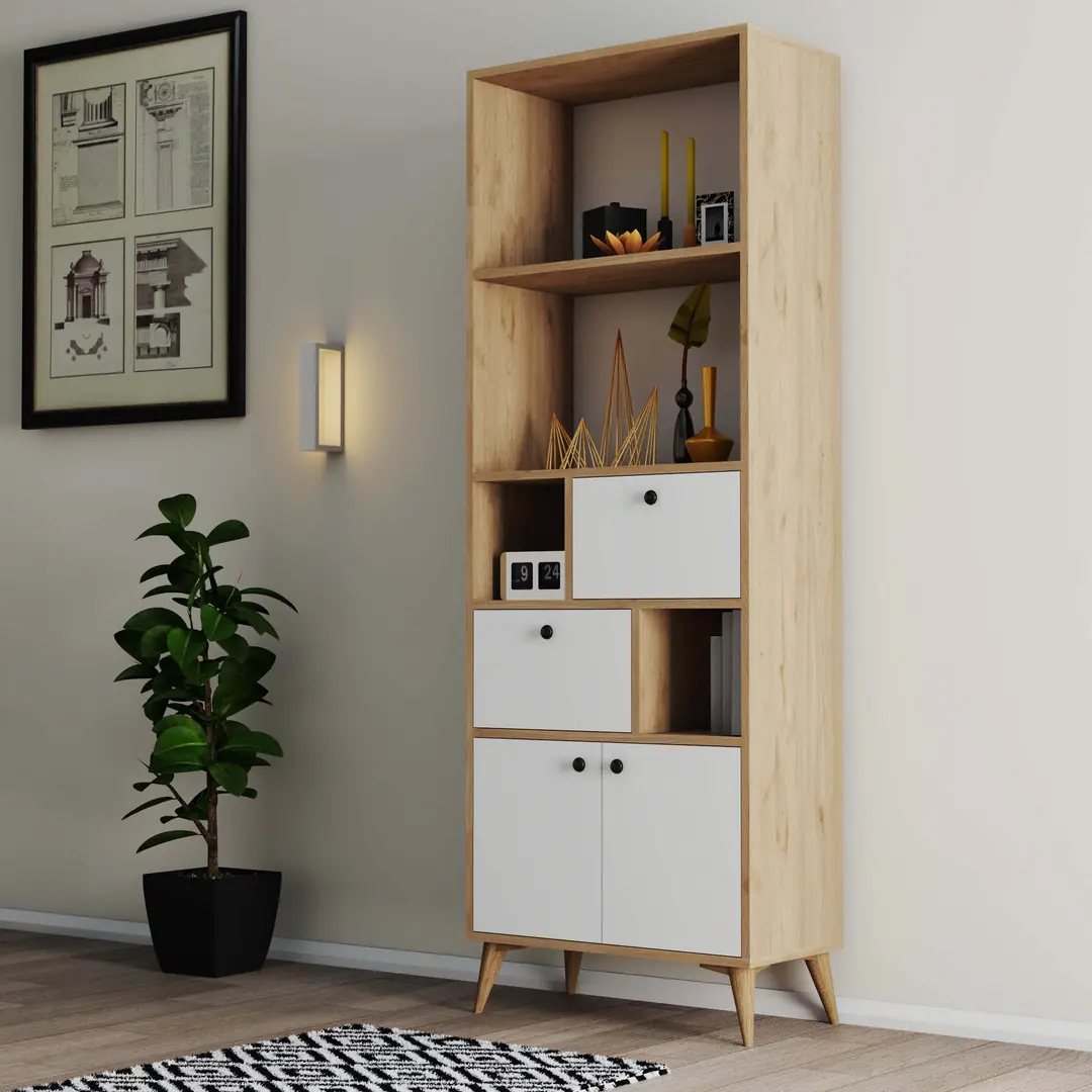 Βιβλιοθήκη 1952 Ninova , 69 x 35 x 195 εκ., All4home